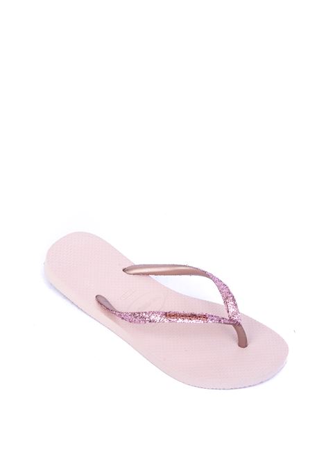 Sandalo slim glitter rosa HAVAIANAS | 4146975RSLIM GLITTER-3606